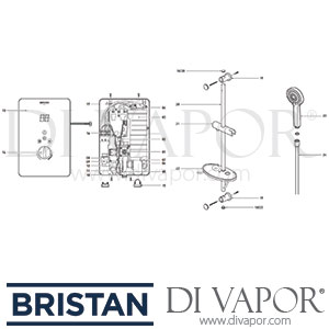 Bristan Bliss Electric Shower 2013 Spare Parts - BR DV 290